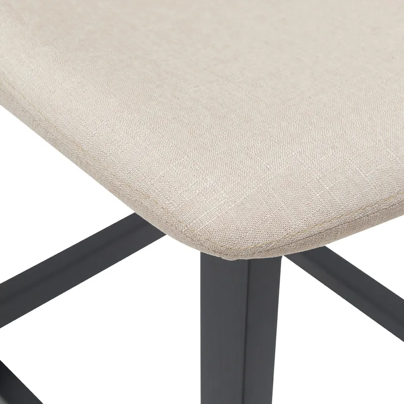 Jermaine Bar Stool Set of 2 Sand, 40cm W x 40cm D x 65cm H (RRP $759) - Image 5