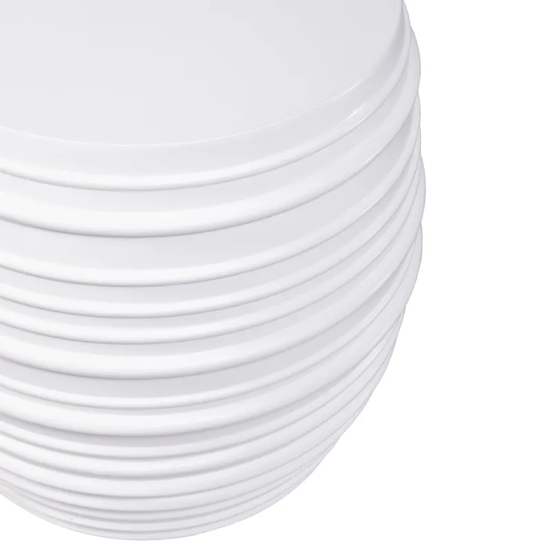 Casa Concrete Stool White, 48cm W x 48cm D x 46cm H (RRP $649) - Image 6