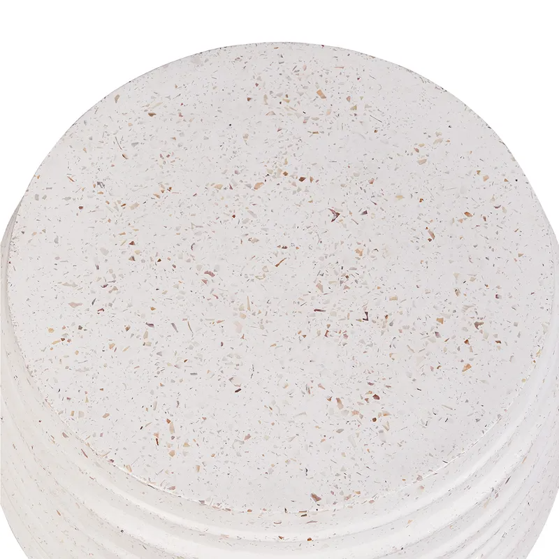 Casa Concrete Stool Terrazzo, 48cm W x 48cm D x 46cm H (RRP $561) - Image 5