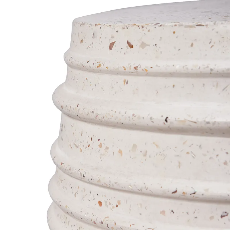 Casa Concrete Stool Terrazzo, 48cm W x 48cm D x 46cm H (RRP $561) - Image 6