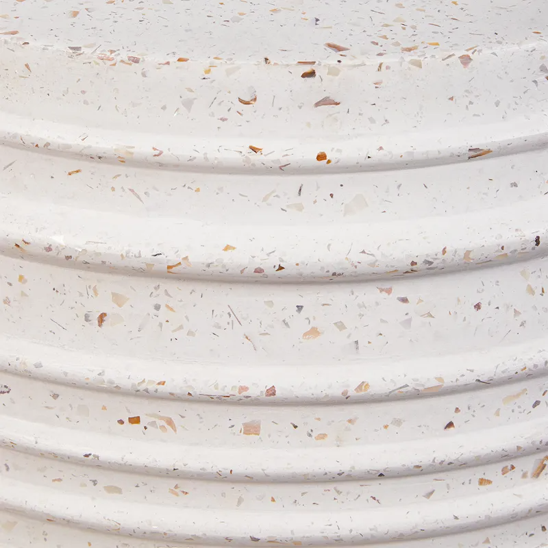 Casa Concrete Stool Terrazzo, 48cm W x 48cm D x 46cm H (RRP $561) - Image 7