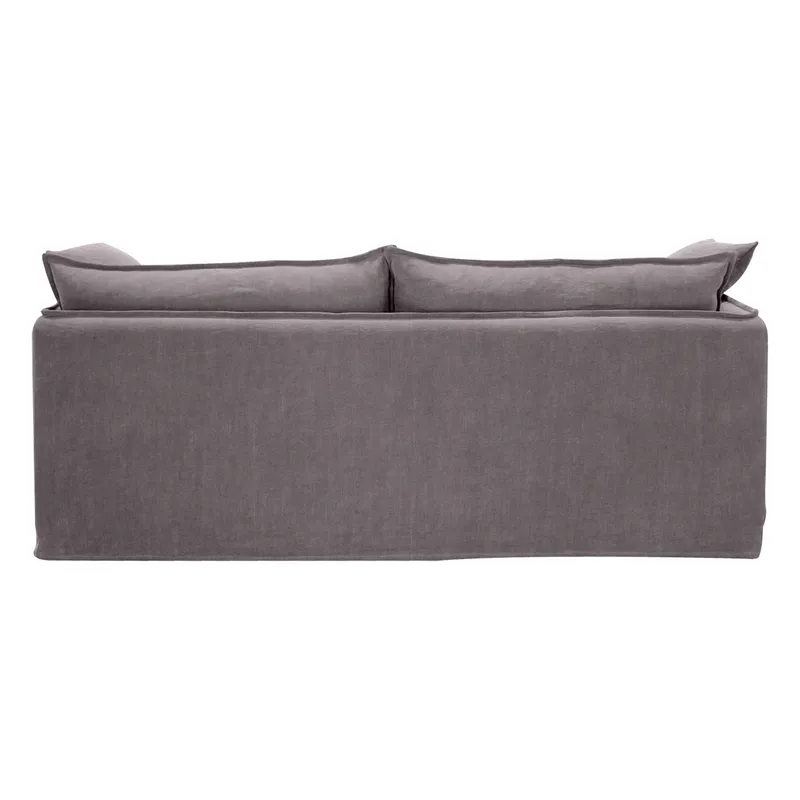 Palm Beach 3 Seater Slip Cover Sofa Slate Grey Linen, 210cm W x 97cm D x 89cm H (RRP $3927) - Image 3