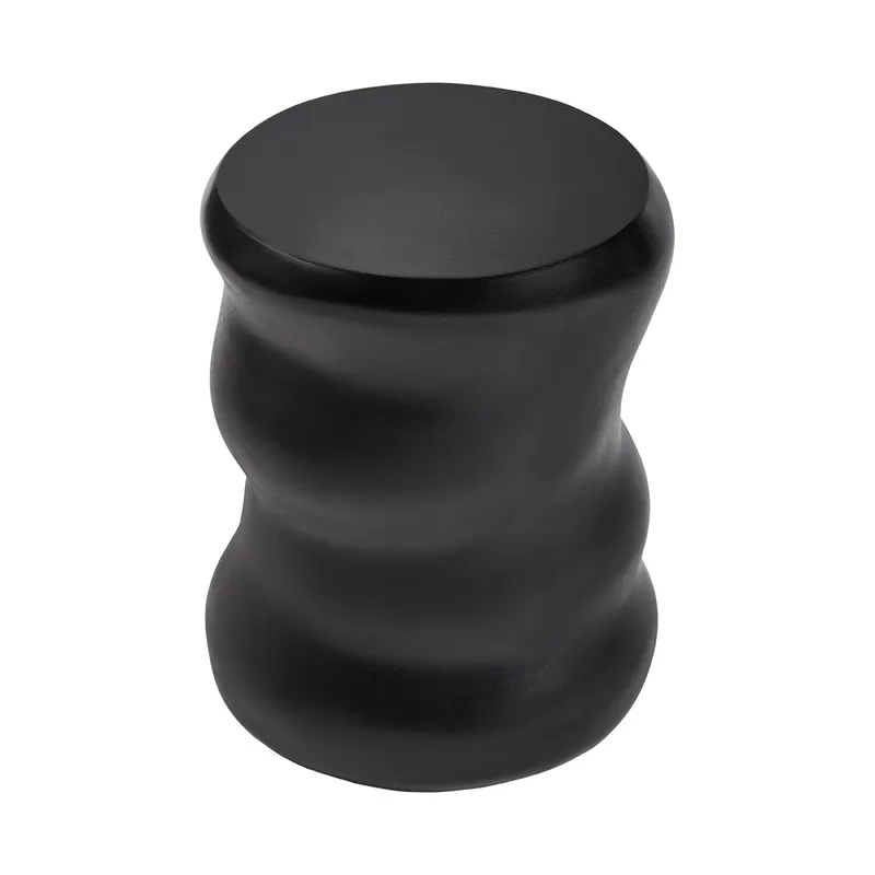 Dune Concrete Stool Black, 39cm W x 39cm D x 46cm H (RRP $407) - Image 5
