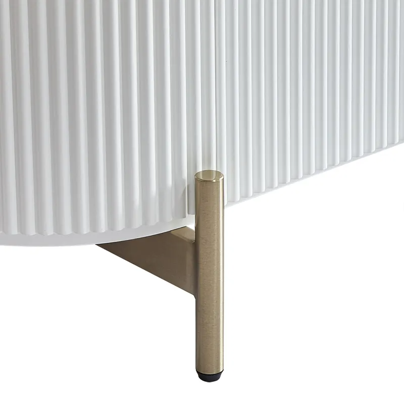 Demarco Bedside Table White, 76cm W x 40cm D x 60cm H (RRP $2453) - Image 8