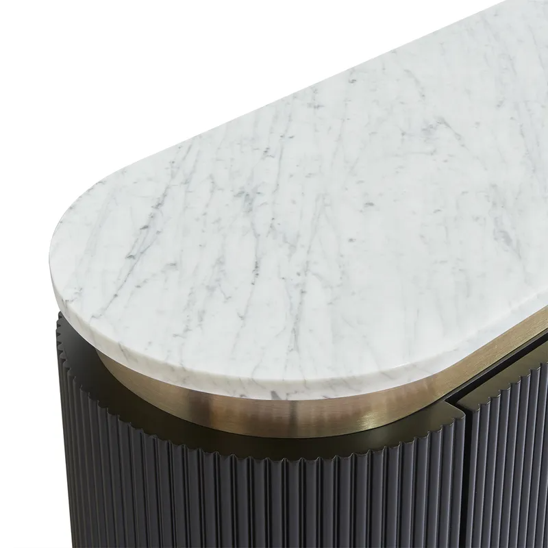 Demarco Bedside Table Black, 76cm W x 40cm D 60cm H (RRP $2453) - Image 6