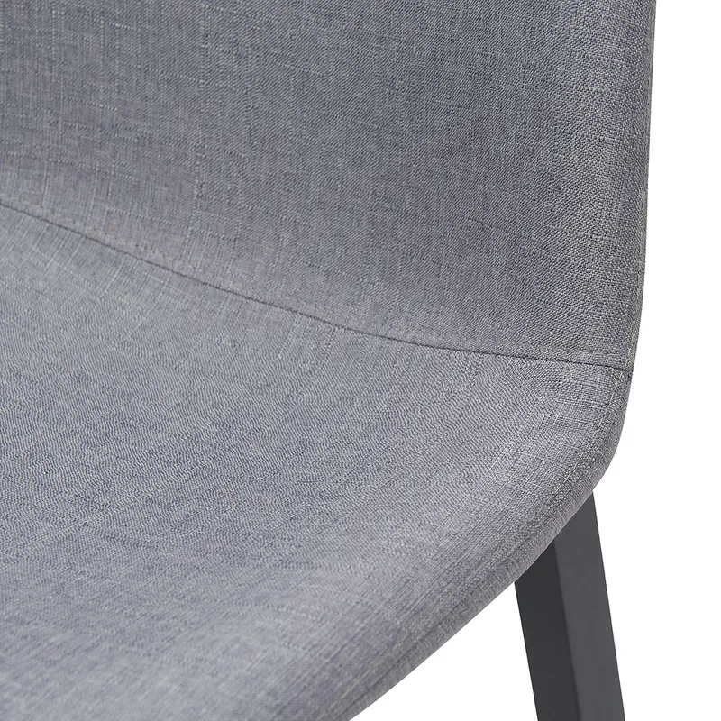 Jermaine Bar Stool Set of 2 Stone Grey, 46.5cm W x 59cm D x 99cm H (RRP $759) - Image 4
