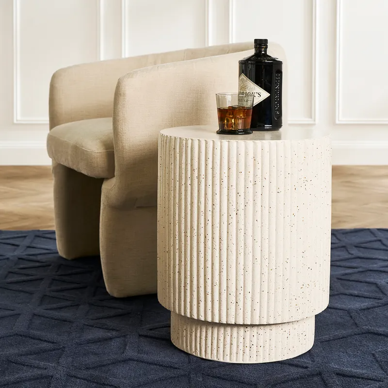 Santorini Side Table, 38cm W x 38cm D x 49cm H (RRP $319) - Image 2