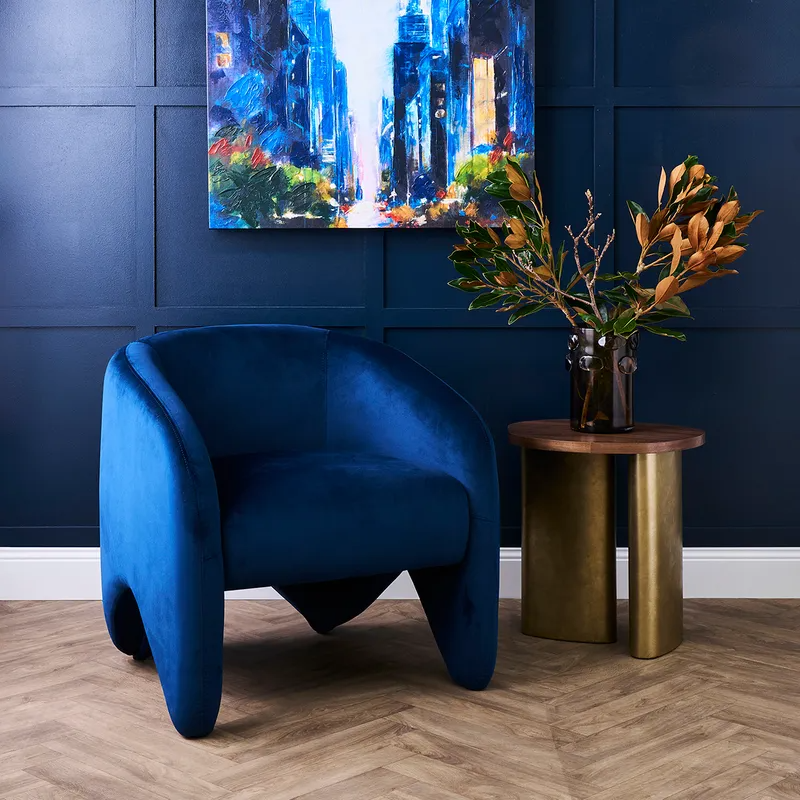 Audrey Large Side Table Walnut, 59.5cm W x 48cm D x 60cm H (RRP $473) - Image 2