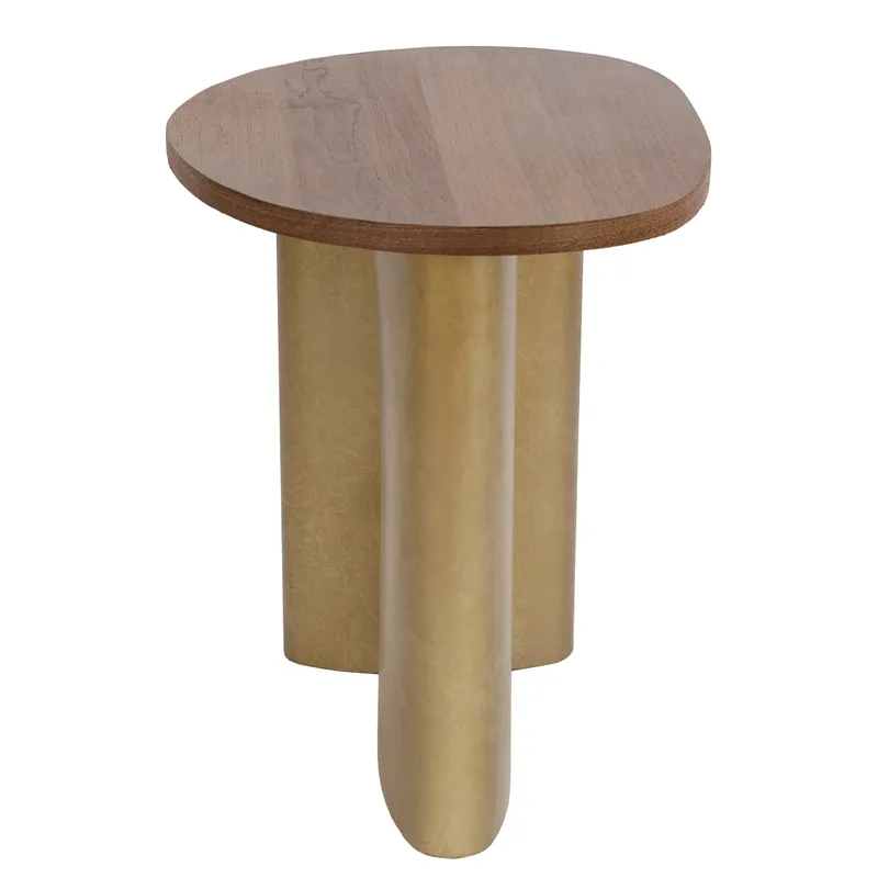 Audrey Large Side Table Walnut, 59.5cm W x 48cm D x 60cm H (RRP $473) - Image 5