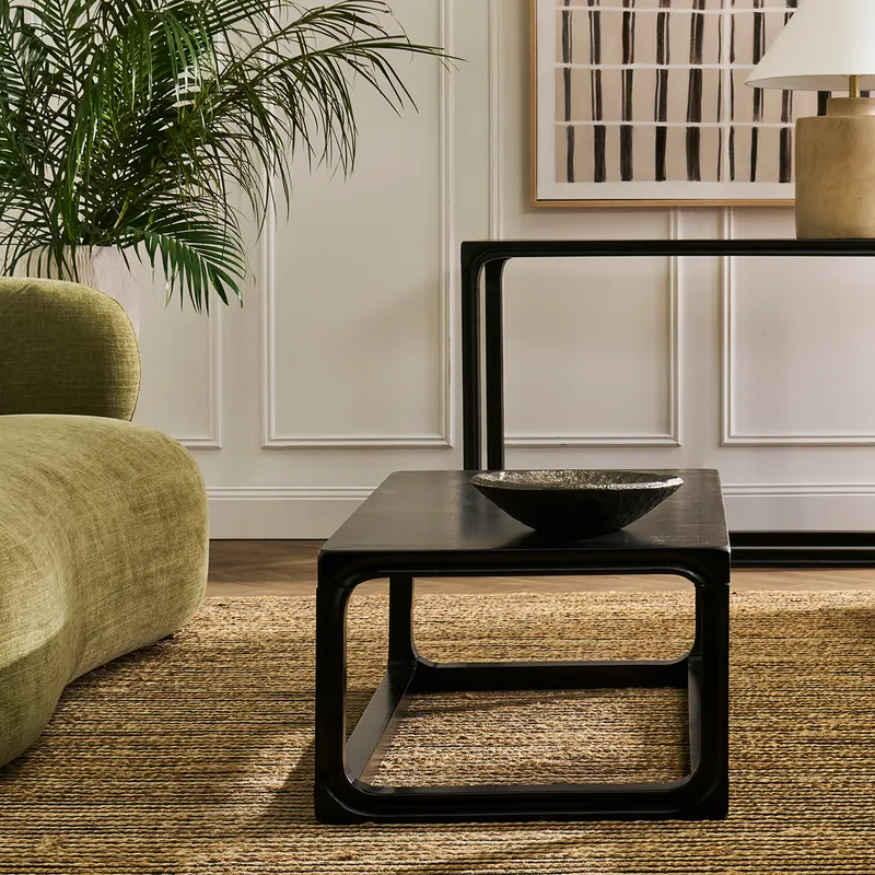 Cadie Coffee Table Black, 120cm W x 60cm D x 40cm H (RRP $649) - Image 2
