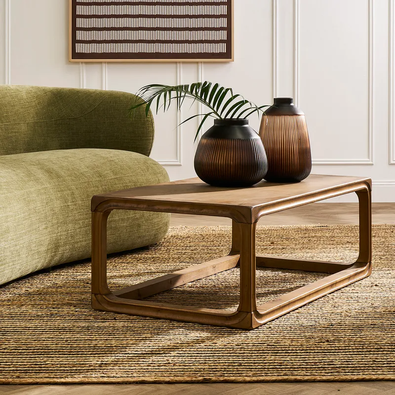Cadie Coffee Table Walnut, 120cm W x 60cm D x 40cm H (RRP $999) - Image 2