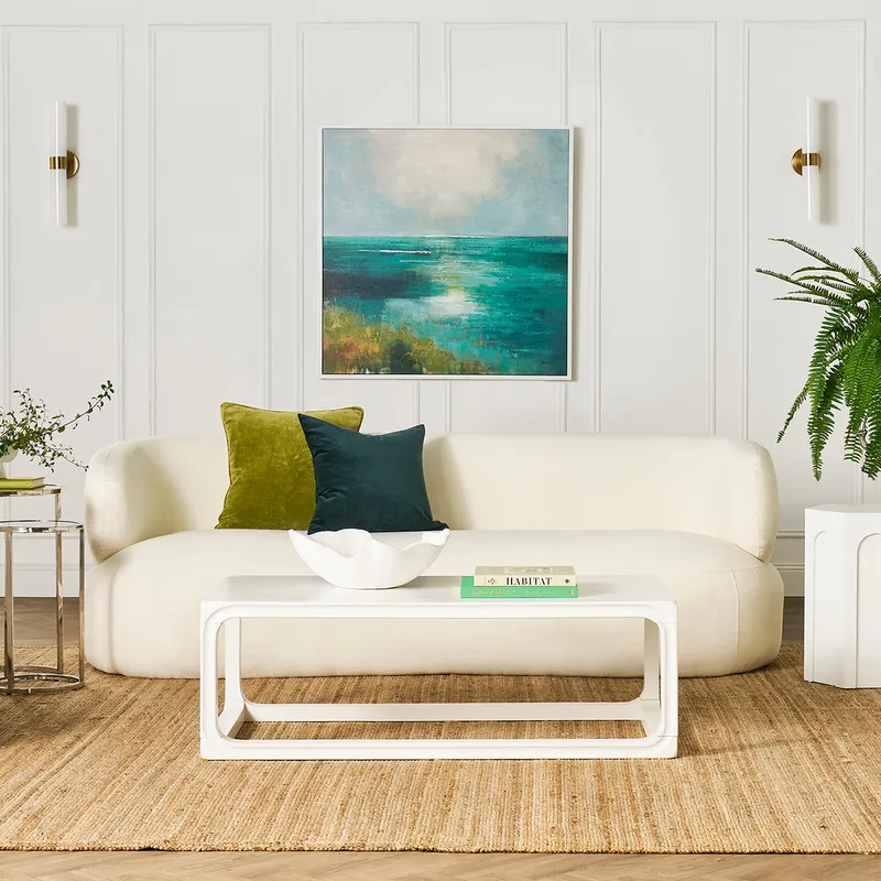 Cadie Coffee Table White, 120cm W x 60cm D x 40cm H (RRP $649) - Image 2