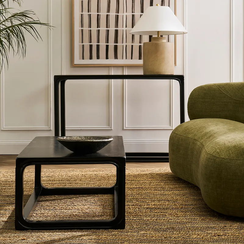 Cadie Console Table Black, 120cm W x 40cm D x 76cm H (RRP $583) - Image 2