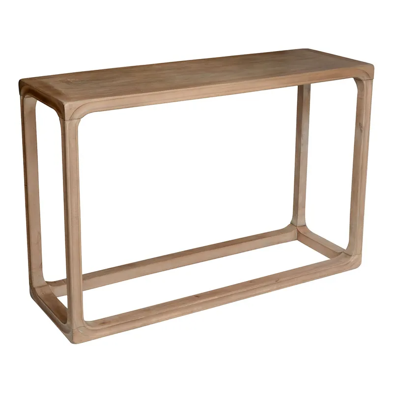 Cadie Console Table Walnut Wash, 120cm W x 40cm D x 76cm H (RRP $583) - Image 3