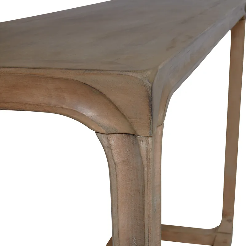 Cadie Console Table Walnut Wash, 120cm W x 40cm D x 76cm H (RRP $583) - Image 5