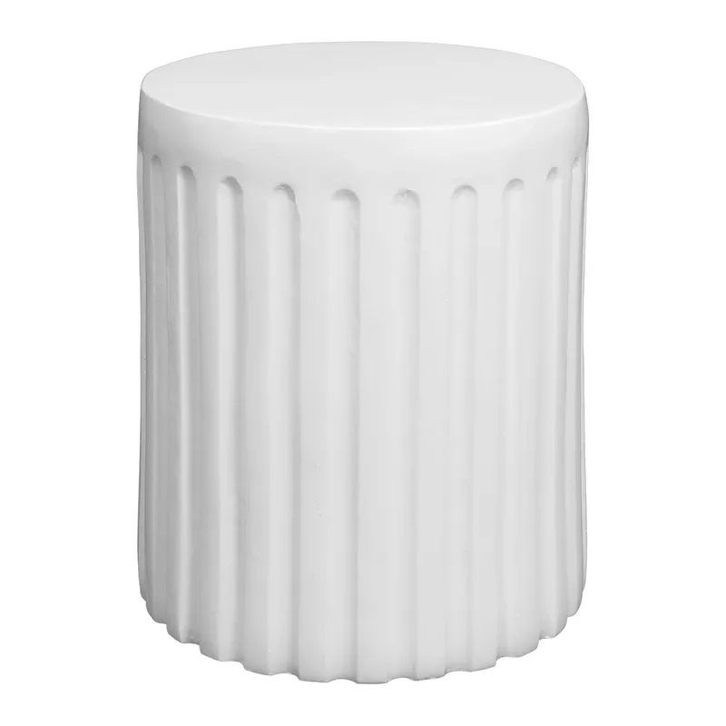 Caleb Side Table White, 39.5cm W x 39.5cm D x 47cm H (RRP $319) - Image 2