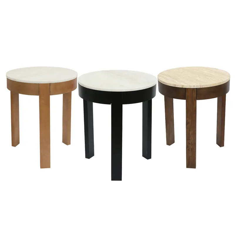 Oliver Marble Side Table Large Black, 52cm W x 52cm D x 53cm H (RRP $429) - Image 6