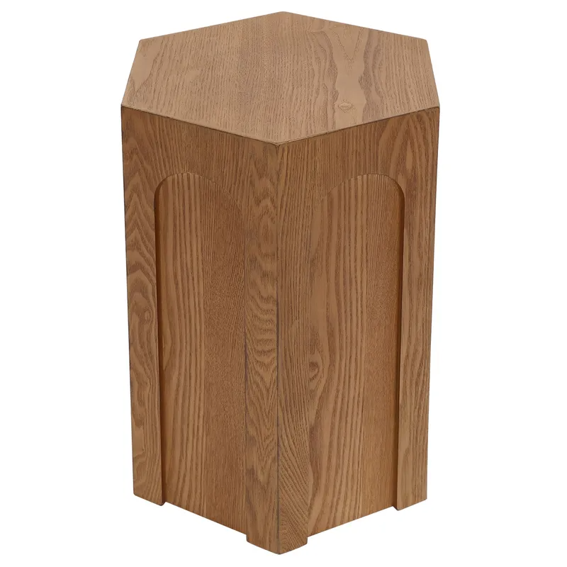 Winston Side Table Walnut, 38cm W x 33cm D x 53.5cm H (RRP $231) - Image 3