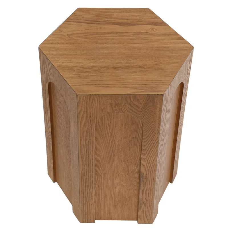 Winston Side Table Walnut, 38cm W x 33cm D x 53.5cm H (RRP $231) - Image 4