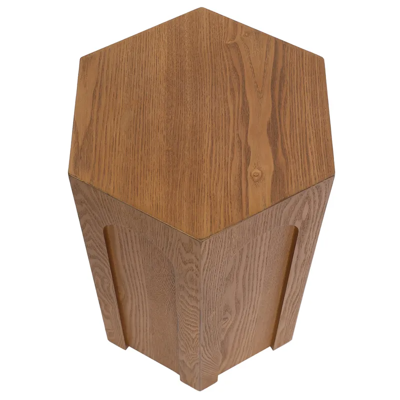 Winston Side Table Walnut, 38cm W x 33cm D x 53.5cm H (RRP $231) - Image 5
