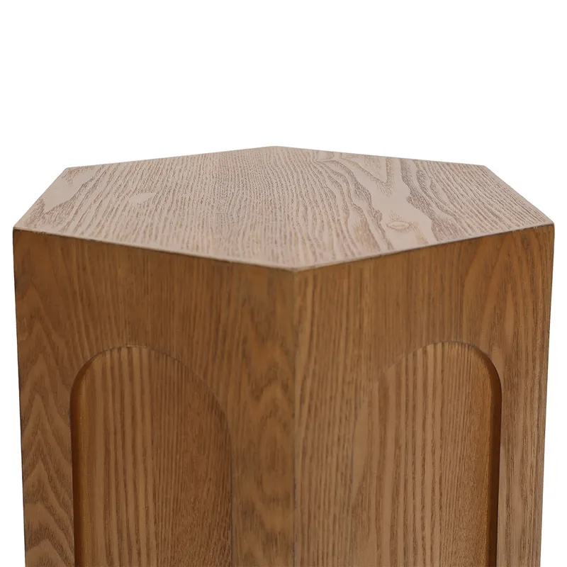 Winston Side Table Walnut, 38cm W x 33cm D x 53.5cm H (RRP $231) - Image 6