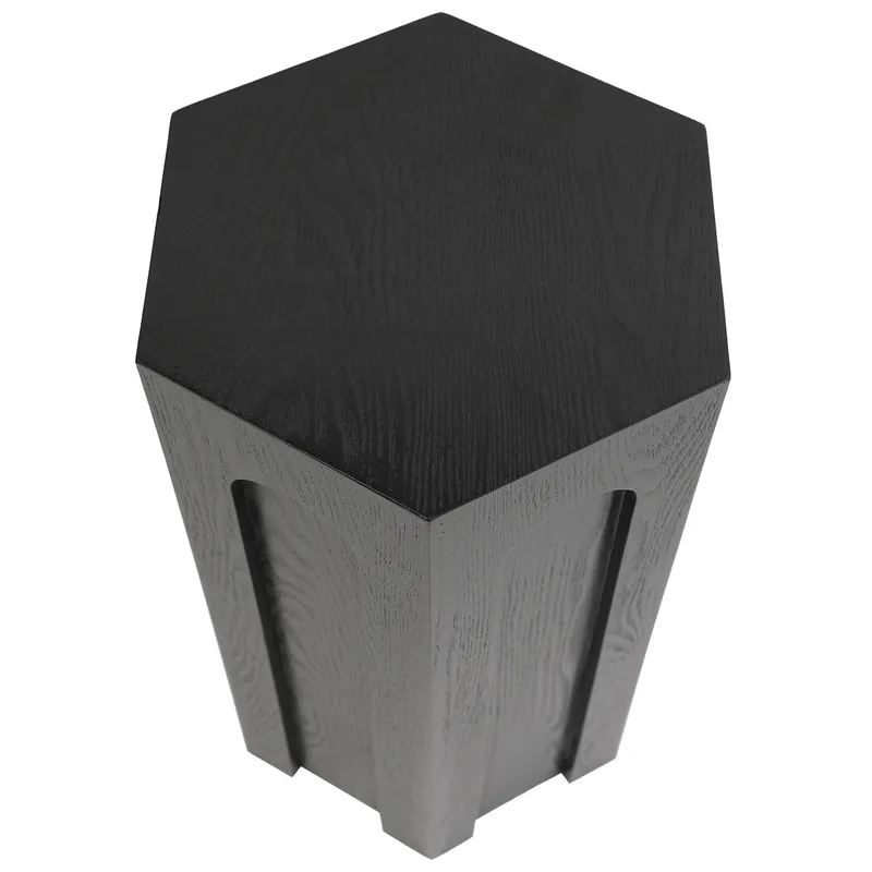 Winston Tall Side Table Black, 30cm W x 26cm D x 61cm H (RRP $209) - Image 4