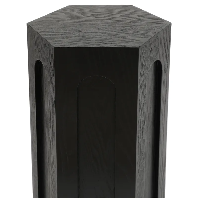 Winston Tall Side Table Black, 30cm W x 26cm D x 61cm H (RRP $209) - Image 5