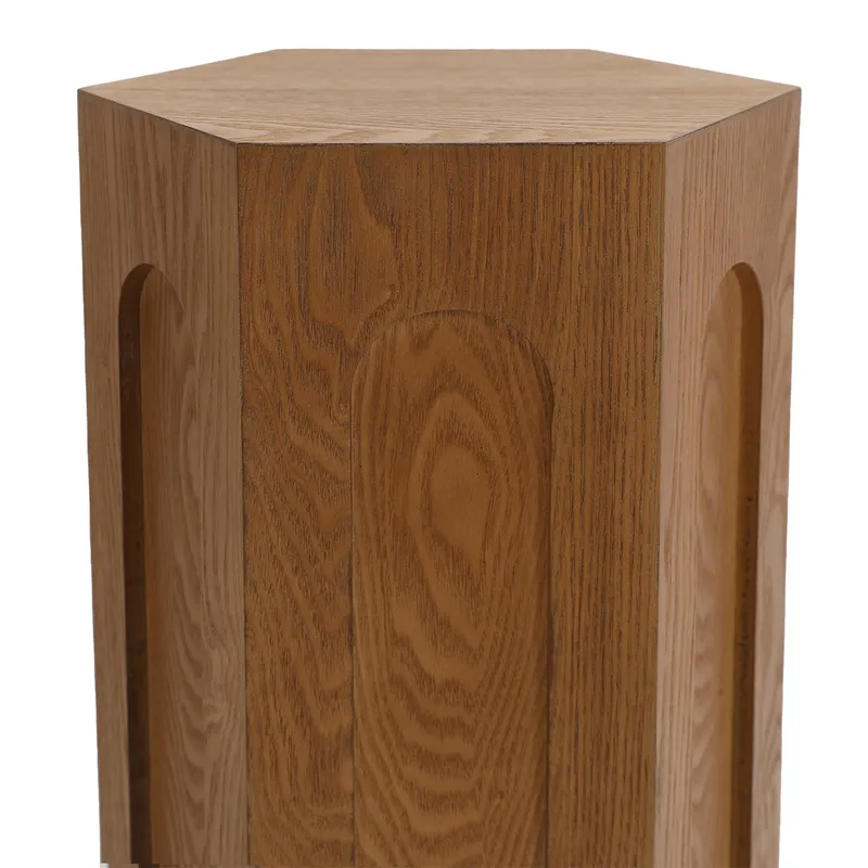 Winston Tall Side Table Walnut, 30cm W x 26cm D x 61cm H (RRP $209) - Image 6