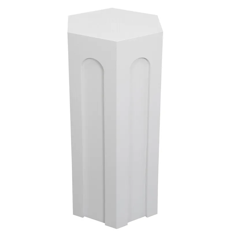 Winston Tall Side Table White, 30cm W x 26cm D x 61cm H (RRP $209) - Image 2