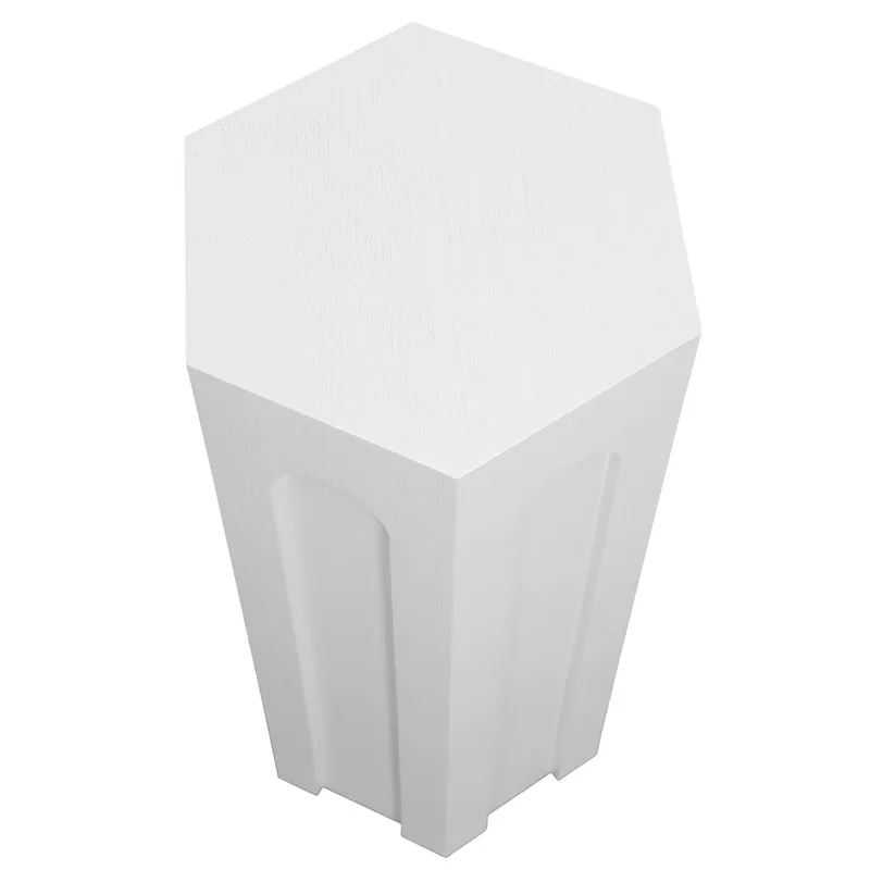 Winston Tall Side Table White, 30cm W x 26cm D x 61cm H (RRP $209) - Image 4
