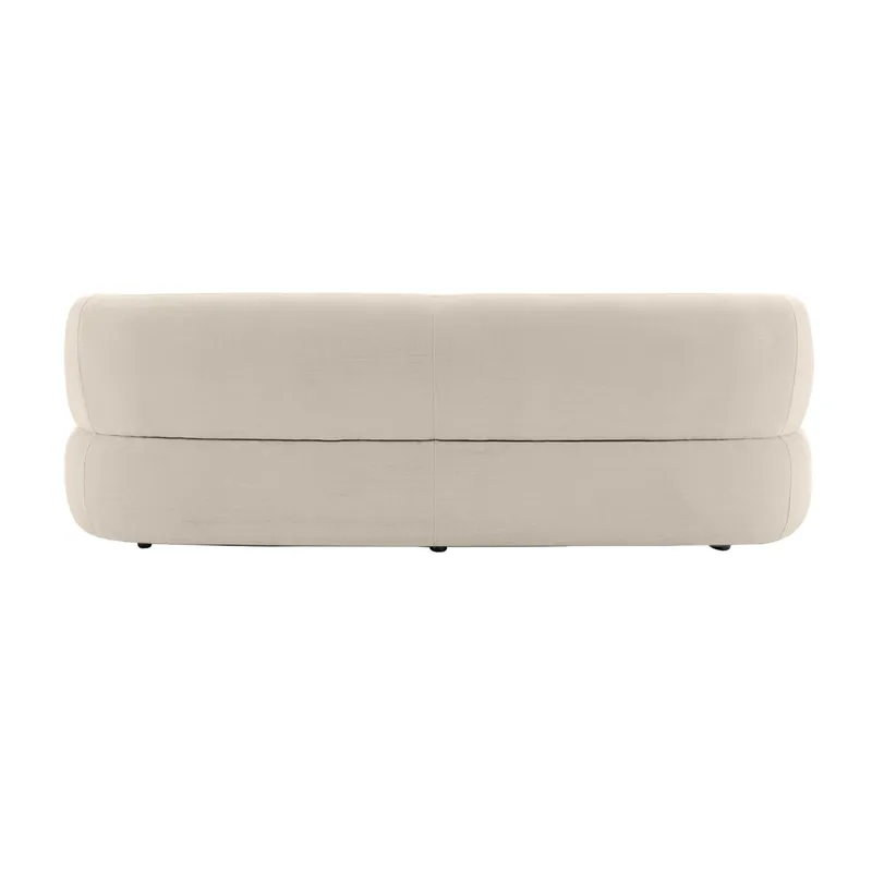 Greenwich 3 Seater Sofa Natural Chenille, 231cm W x 91cm D x 78cm H (RRP $3949) - Image 4