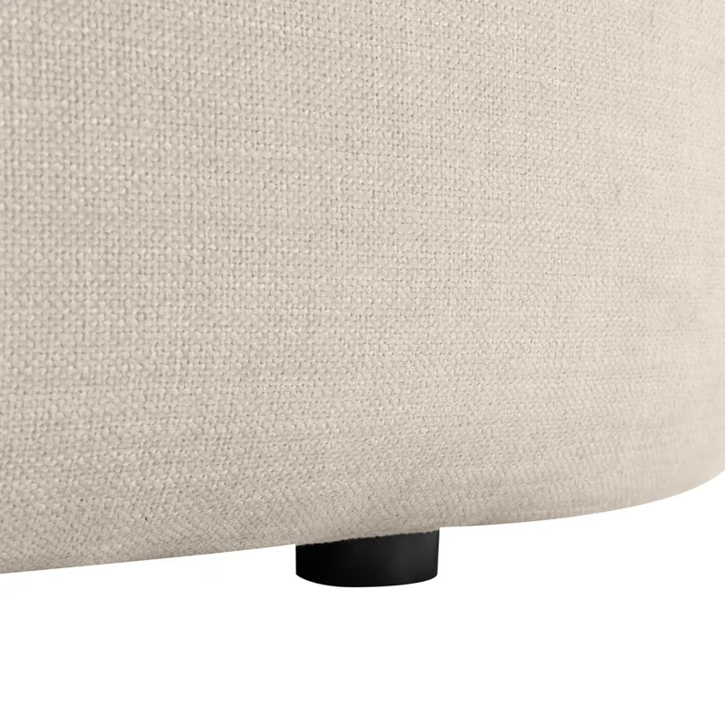 Greenwich 3 Seater Sofa Natural Chenille, 231cm W x 91cm D x 78cm H (RRP $3949) - Image 5