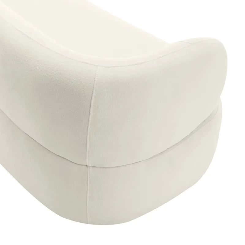 Greenwich 3 Seater Sofa Ivory Chenille, 231cm W x 91cm D x 78cm H (RRP $3949) - Image 6