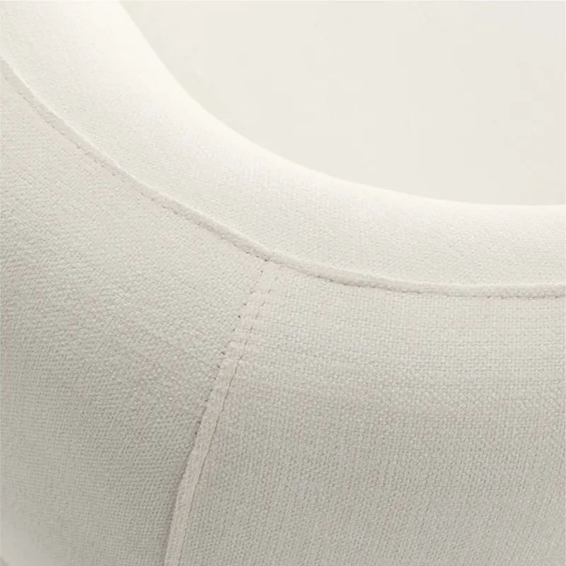Greenwich 3 Seater Sofa Ivory Chenille, 231cm W x 91cm D x 78cm H (RRP $3949) - Image 8