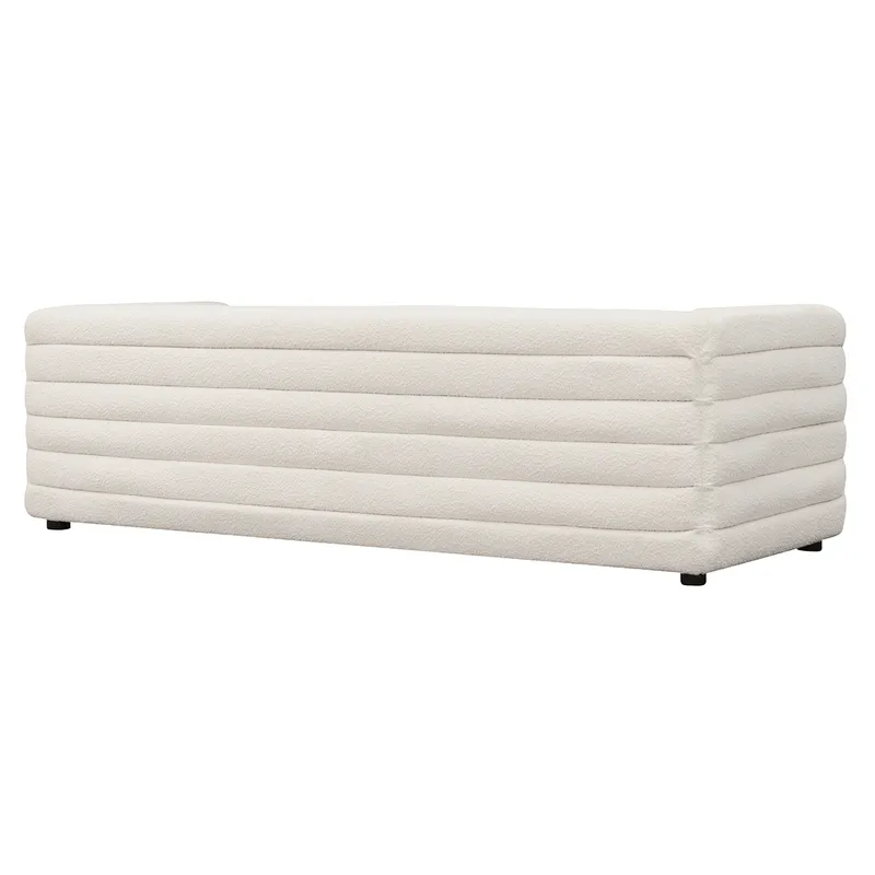 Colorado 3 Seater Sofa White Boucle, 240cm W x 96cm D x 71cm H (RRP $4999) - Image 6