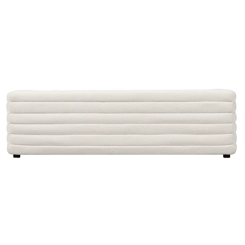 Colorado 3 Seater Sofa White Boucle, 240cm W x 96cm D x 71cm H (RRP $4999) - Image 7