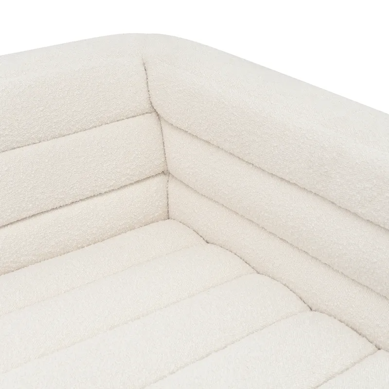 Colorado 3 Seater Sofa White Boucle, 240cm W x 96cm D x 71cm H (RRP $4999) - Image 8