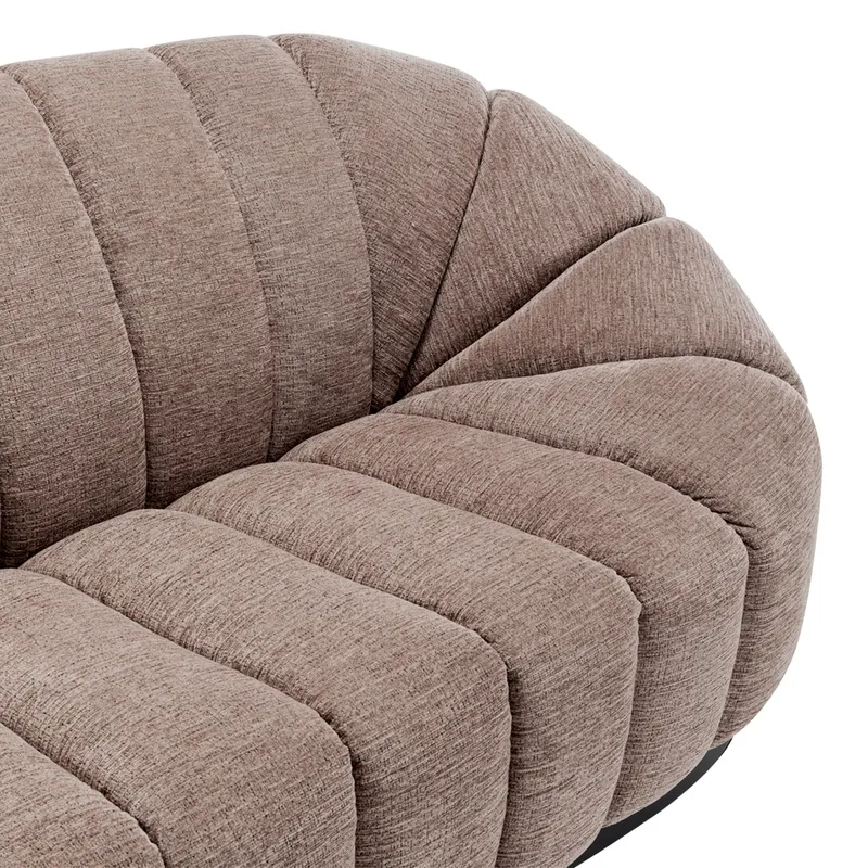 Avalon 2.5 Seater Sofa Mink Chenille, 212cm W x 107cm D x 85cm H (RRP $3619) - Image 5