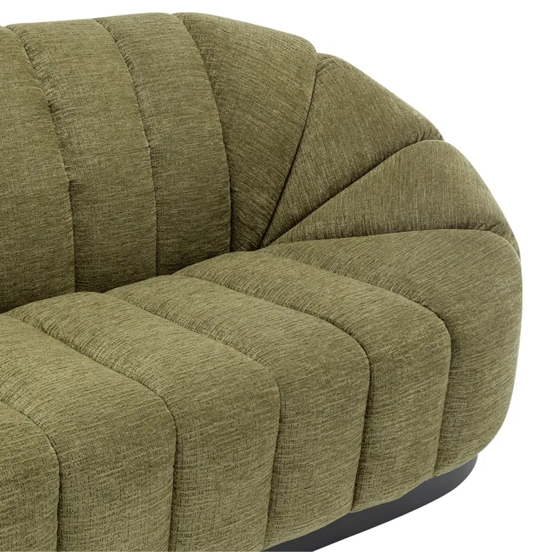 Avalon 2.5 Seater Sofa Olive Chenille, 212cm W x 107cm D x 85cm H (RRP $3619) - Image 5