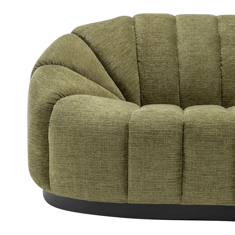 Avalon 2.5 Seater Sofa Olive Chenille, 212cm W x 107cm D x 85cm H (RRP $3619) - Image 6