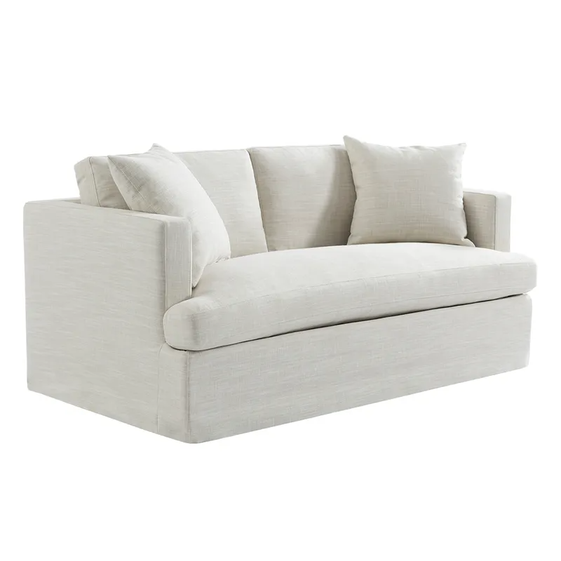 Birkshire 2 Seater Slip Cover Sofa Off White Linen, 180cm W x 96cm D x 85cm H (RRP $3883) - Image 2