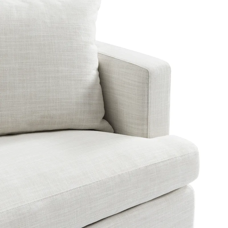 Birkshire 2 Seater Slip Cover Sofa Off White Linen, 180cm W x 96cm D x 85cm H (RRP $3883) - Image 3