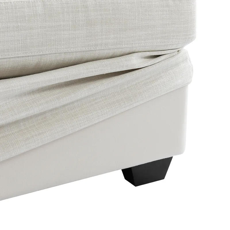 Birkshire 2 Seater Slip Cover Sofa Off White Linen, 180cm W x 96cm D x 85cm H (RRP $3883) - Image 4