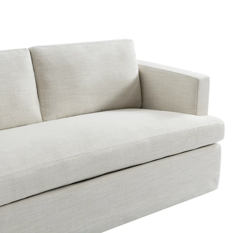 Birkshire 2 Seater Slip Cover Sofa Off White Linen, 180cm W x 96cm D x 85cm H (RRP $3883) - Image 5