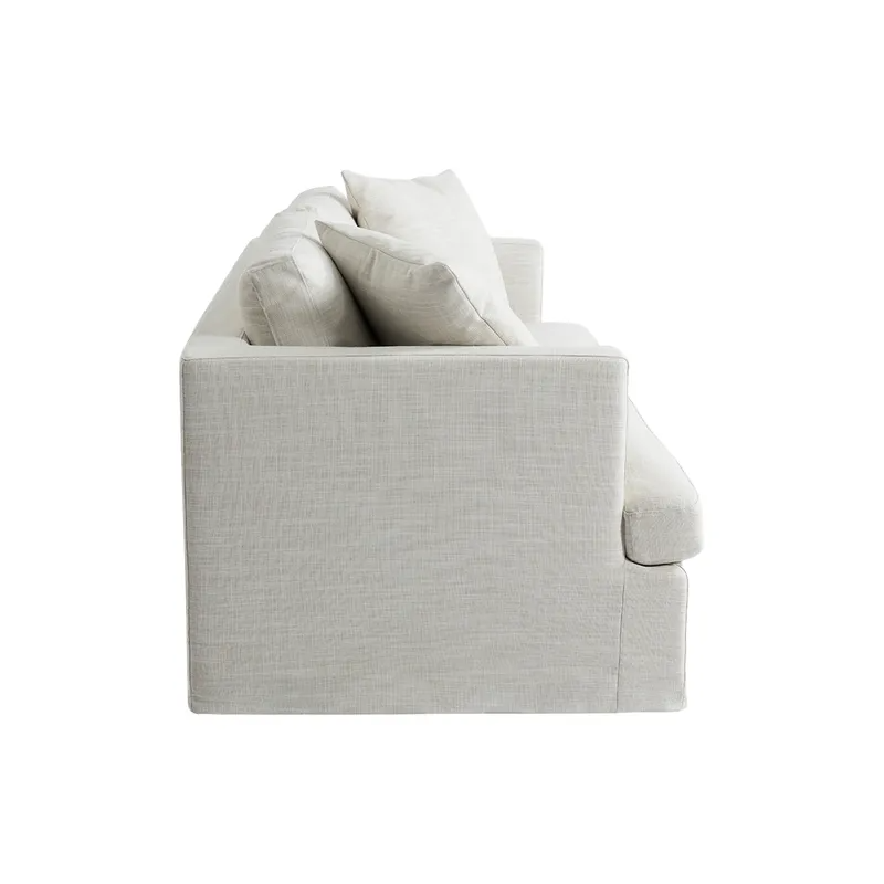Birkshire 2 Seater Slip Cover Sofa Off White Linen, 180cm W x 96cm D x 85cm H (RRP $3883) - Image 6