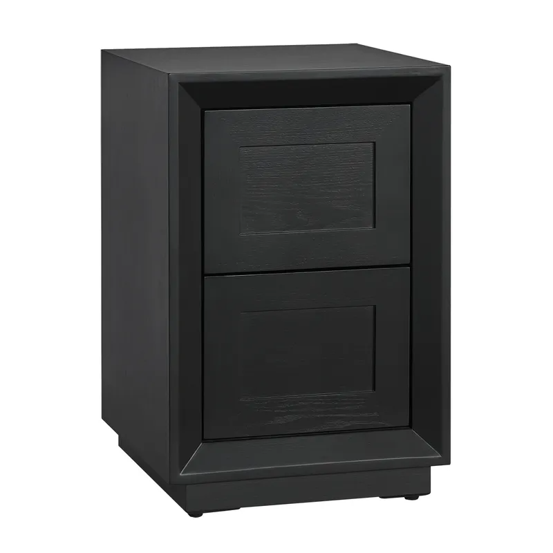 Balmain Bedside Table Petite Black, 40cm W x 40cm D x 65cm H (RRP $1199) - Image 2