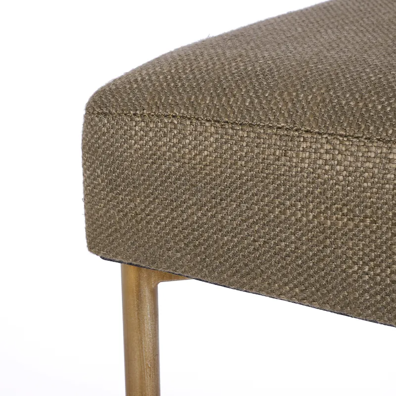 Leon Kitchen Stool Chocolate Linen, L 54cm W 54cm x H 87cm (RRP $605) - Image 6