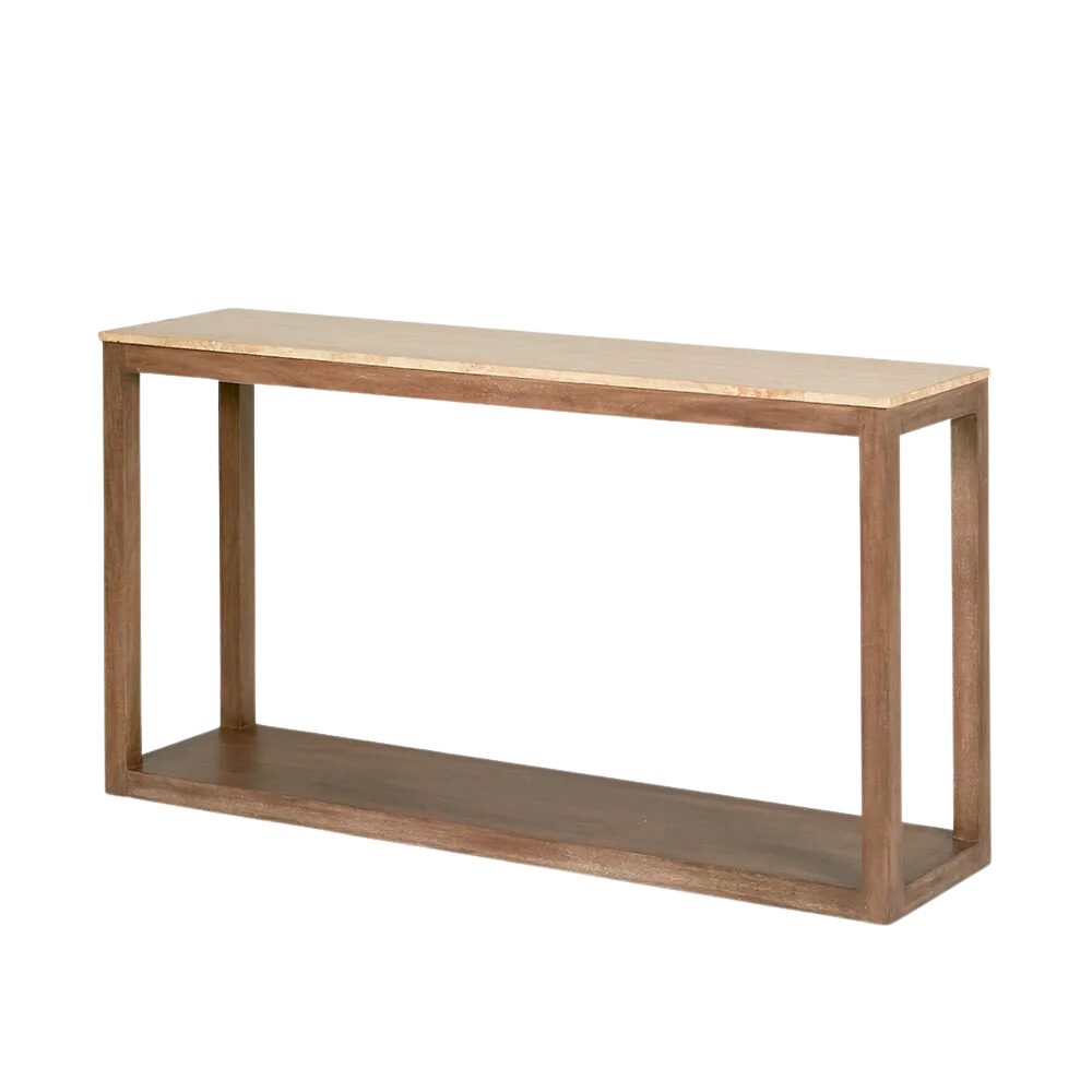 Denver Travertine Console Natural, L 40cm W 150cm H 80cm (RRP $1969) - Image 2