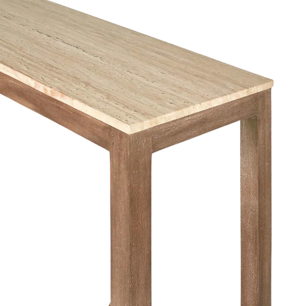 Denver Travertine Console Natural, L 40cm W 150cm H 80cm (RRP $1969) - Image 4