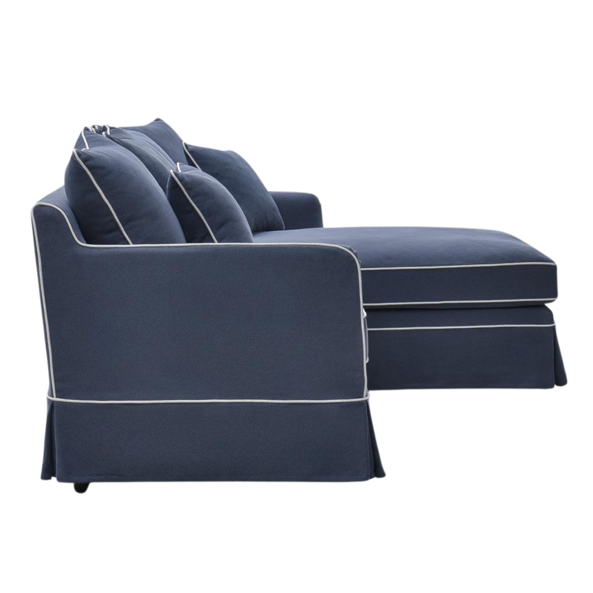 Noosa 3 Seater Right Chaise Sofa Navy, W 259cm D 166cm H 80cm (RRP $4999) - Image 3